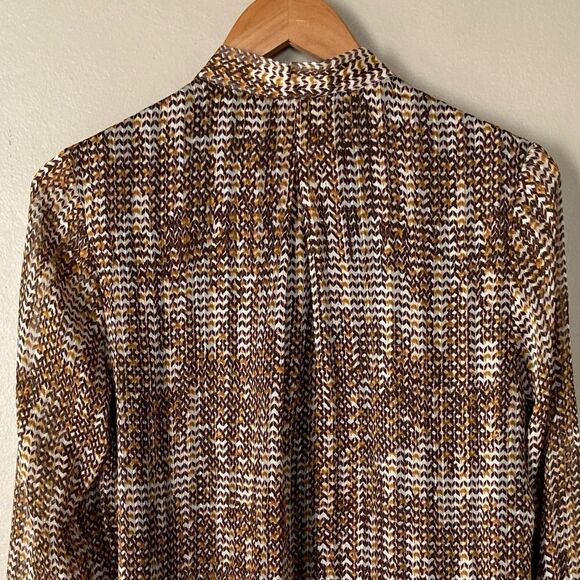 Danielrainn NWOT button down close neck long sleeves blouse M - Picture 4 of 7